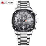 Reloj Curren 8490 Acero Inoxidable Cronógrafo para Hombre