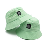 Gorro Bucket Hat Verde Menta con Parche Frontal