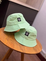 Gorro Bucket Hat Verde Menta con Parche Frontal