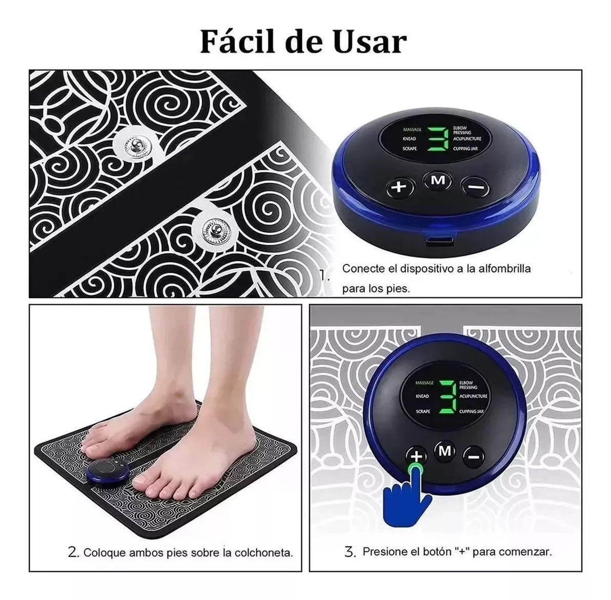 Tapete Electroestimulador De Pies EMS | Alivia la Fatiga y Mejora la Circulación