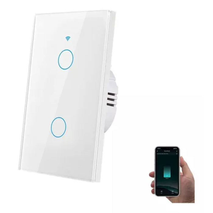 Interruptor Inteligente WiFi Doble con Alexa y Google