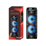 Cabina de Sonido Gedi-G GD-2885 Doble 8” Bluetooth con Luces RGB
