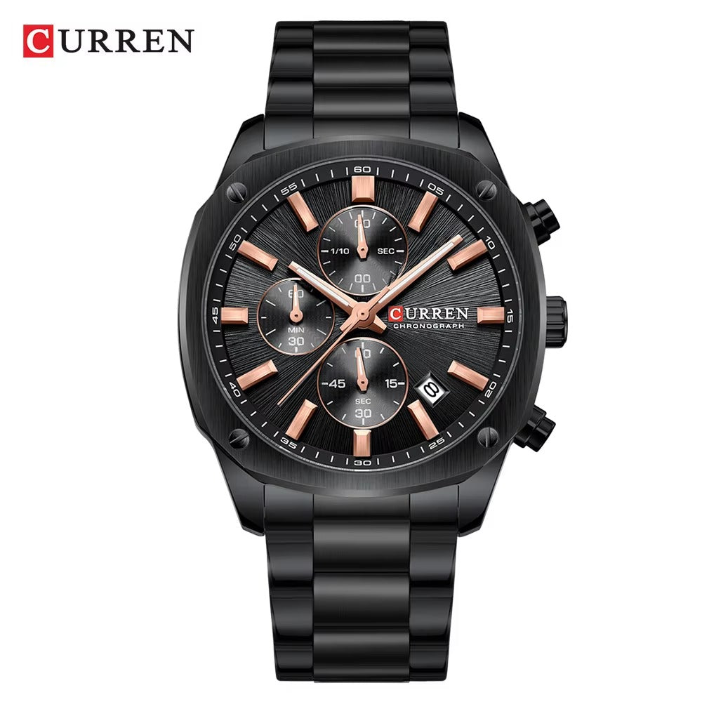Reloj Curren 8490 Acero Inoxidable Cronógrafo para Hombre