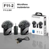 Micrófono Inalámbrico Doble F11-2 con Receptor