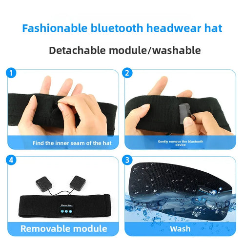 Diadema Deportiva con Audífonos Bluetooth Integrados