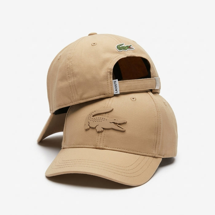 Gorra Beige con Bordado de Reptil