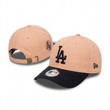 Gorra Rosa con Bordado de Iniciales y Visera Bicolor