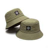 Gorro Bucket Hat Verde Militar con Parche Frontal