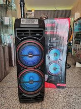 Cabina de Sonido Gedi-G GD-2885 Doble 8” Bluetooth con Luces RGB