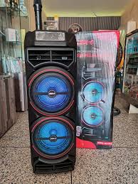 Cabina de Sonido Gedi-G GD-2885 Doble 8” Bluetooth con Luces RGB